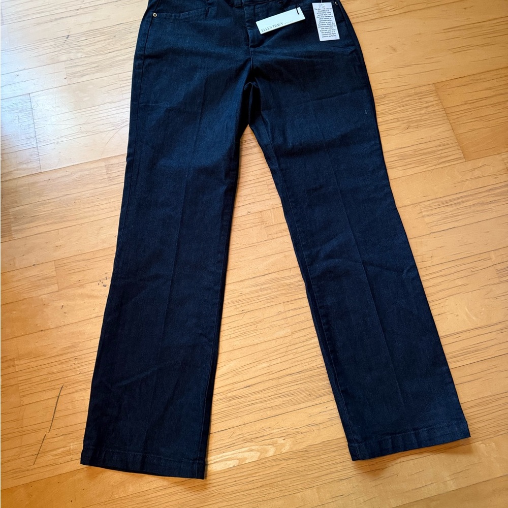 Ellen Tracy Dark Blue High Rise Boot Cut Jeans - NWT